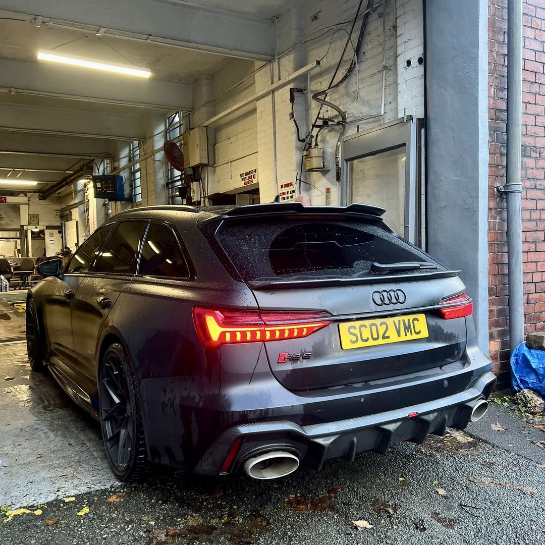 Audi RS6 Avant in for a service at 5 Star Motors